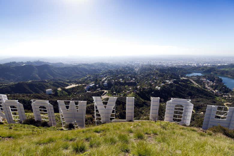 Check out the famous Hollywood sign